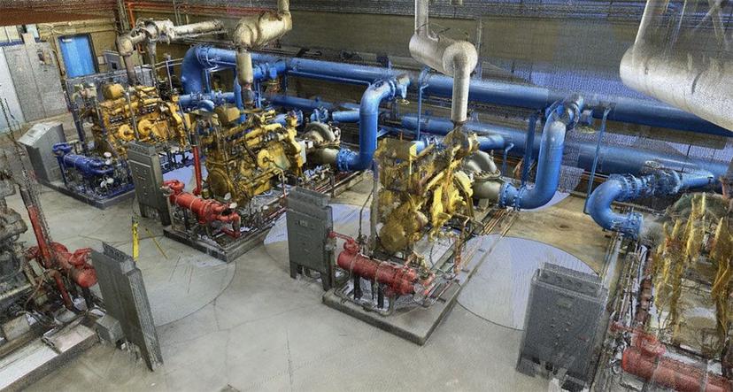 Water Treatment Plant, Gas Facilities, and Plenum MEP - LiDar and 3D Modeling